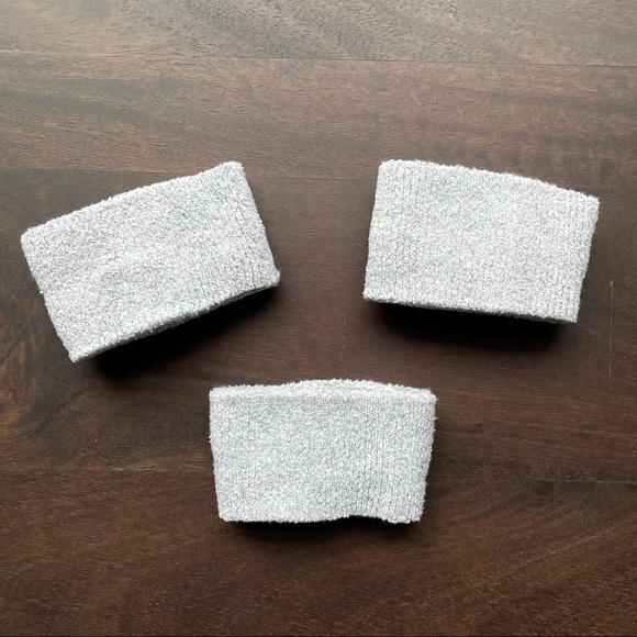 3 Nike Grey Tennis Unisex Wristbands - Picture 2 of 8